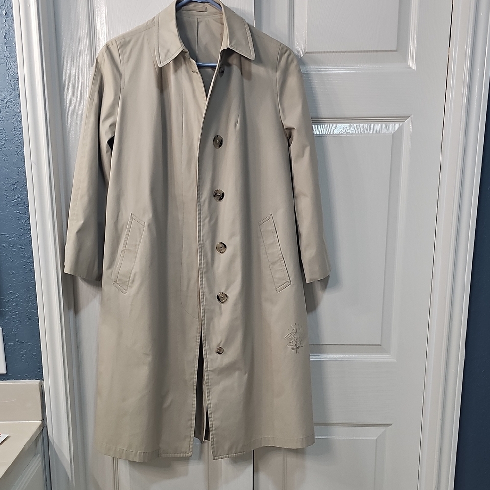 Vintage London Fog Maincoats Hemphill-Wells Calibre Trenchcoat Size 8 - Picture 8 of 12